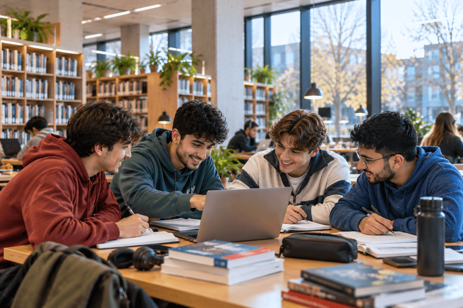 Decoratief patroon in de huisstijl bij Studieondersteuning